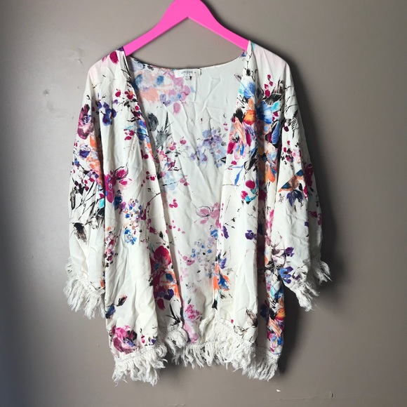Umgee Tops - Umgee Plus Floral Kimono